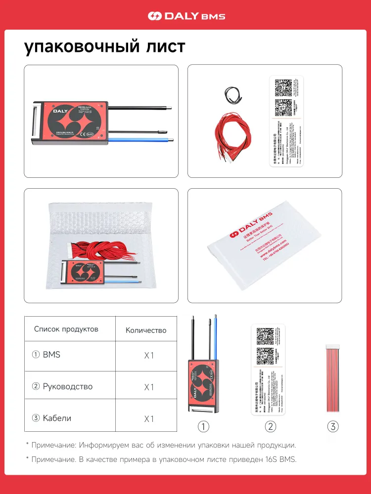 Hardware BMS 4S 20A LFP(LiFePO4) с датчиком NTC DALY  - миниатюра 2